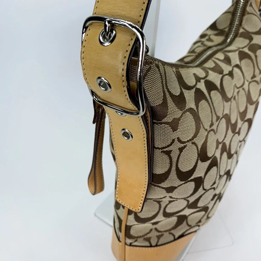 COACH Vintage Hobo Signature C Slim Crossbody Canvas Bag - C04K-6347 - Picture 14 of 14